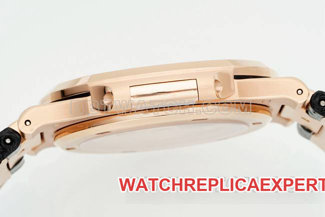 top-tier watch NautilusDDF factory Patek Philippeblack dial leather bracelet5711side live photo