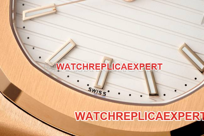 1:1replica watch NautilusDDF factory Patek Philippewhite dial leather bracelet5711front live photo