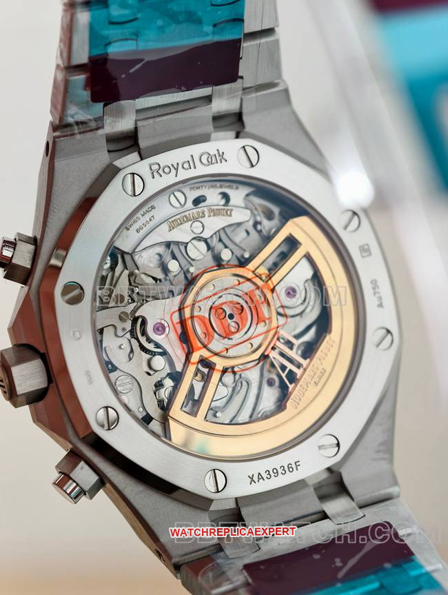 Watch Royal Oak Audemars Piguet Blue Dial 4401 Mechanical 26240 Real Back Photos