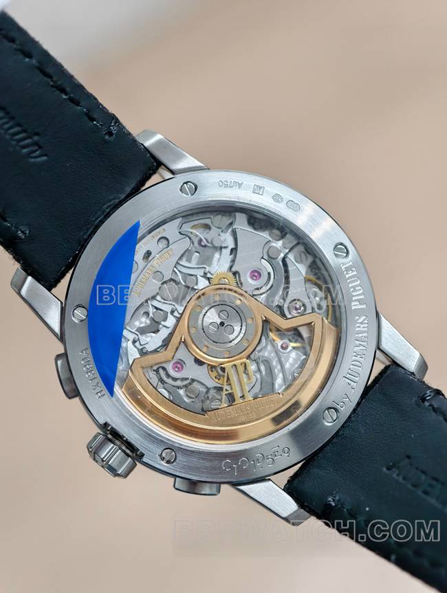 top-tier watch CODE 11.59Audemars PiguetAPS factory smoked blue dial4401 mechanical 26393caseback live photo
