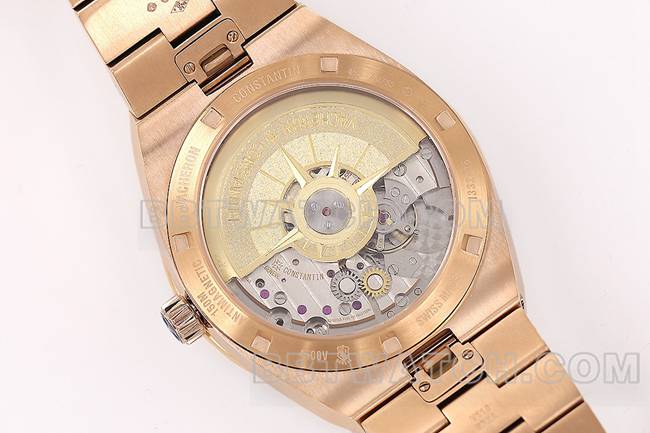 top-tier watch PPF Factory across the world Vacheron Constantingreen dialrose gold4500Vcaseback live photo