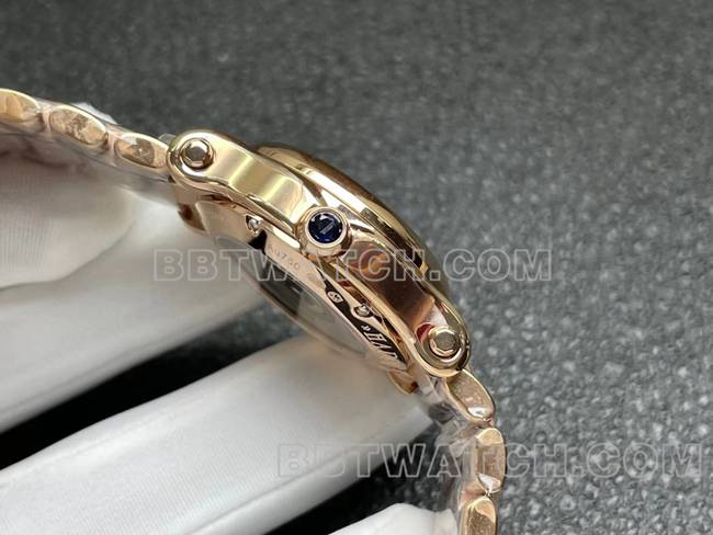 1:1replica watch YF factory ChopardHAPPY SPORTrose gold plate diamond bezel2892 mechanical side live photo