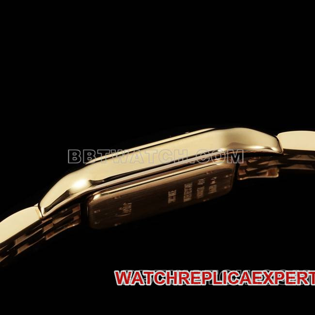 top-tier watch cheetah BBa factory Cartierwhite dialyellow goldsteel braceletquartzside live photo
