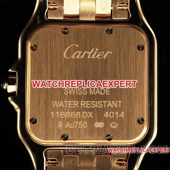 top-tier watch cheetah BBa factory Cartierwhite dialyellow goldsteel braceletquartzcaseback live photo