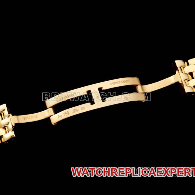 top-tier watch cheetah BBa factory Cartierwhite dialyellow goldsteel braceletquartzclasplive photos
