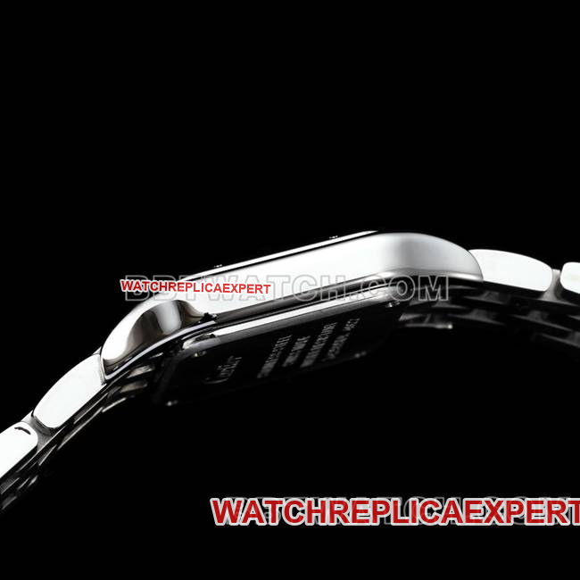 collectible watch cheetah BBa factory Cartierwhite dialdiamond bezelsteel braceletquartzside live photo
