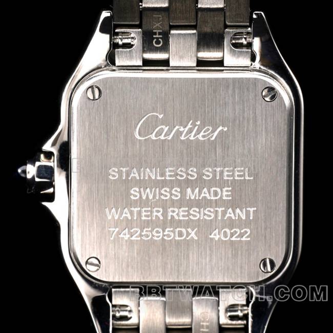 collectible watch cheetah BBa factory Cartierwhite dialdiamond bezelsteel braceletquartzcaseback live photo