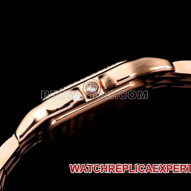 1:1replica watch cheetah BBa factory Cartierrose goldwhite dialdiamond bezelsteel braceletquartzside live photo