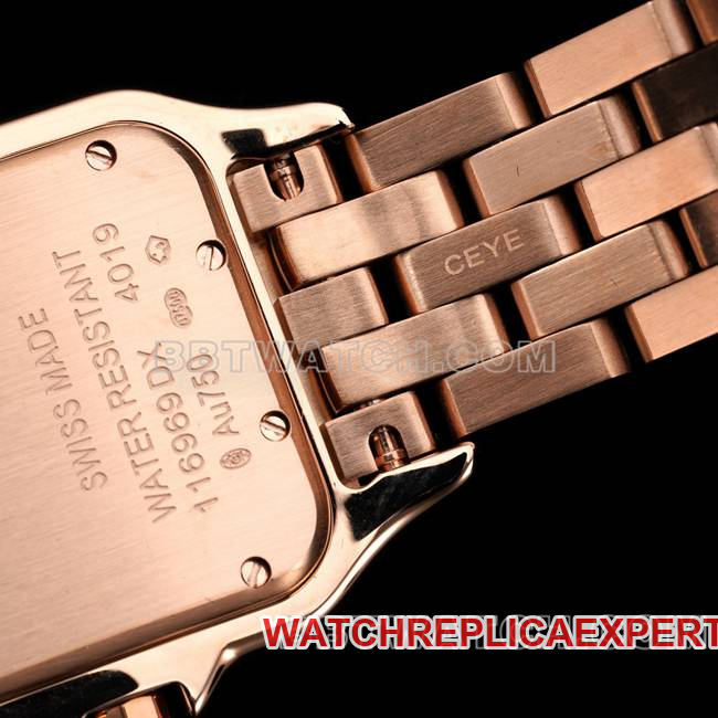 1:1replica watch cheetah BBa factory Cartierrose goldwhite dialdiamond bezelsteel braceletquartzcaseback live photo