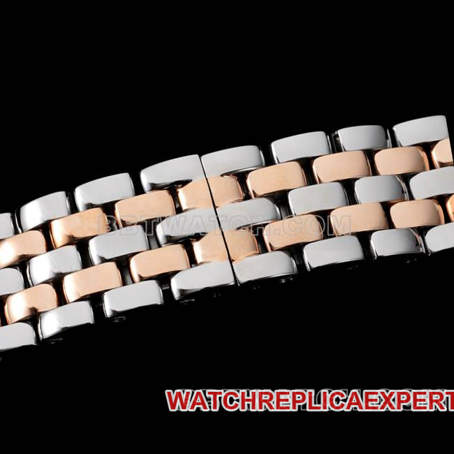 collectible watch cheetah BBa factory Cartierwhite dial rose goldsteel braceletquartzbraceletlive photos