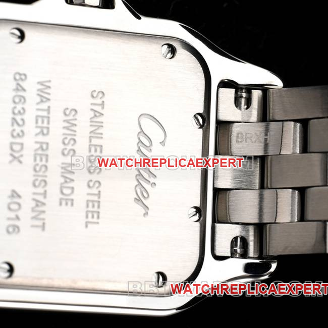collectible watch BBa factory cheetah Cartierblack dialsteel braceletquartzcaseback live photo