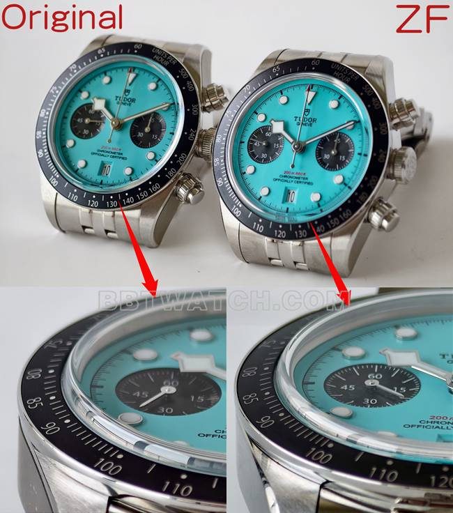 ZF FactoryTudor Biwan blue dial mechanical top-tier watch 79360 comparison Genuine difference appearance live photos