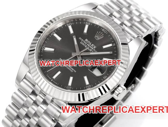 top-tier watch JF factory log Rolex gray plate 3235 mechanical 41mm front live photo