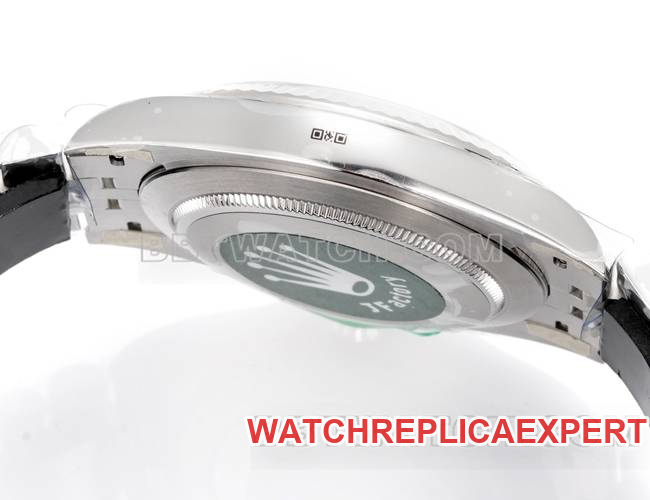 collectible watch log JF factory Rolexblue dial Roman numeral 3235 mechanical 41mm side live photo