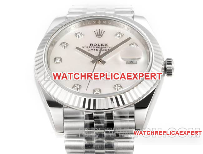 collectible watch JF factory Rolex log dial 3235 mechanical 41mm front live photo