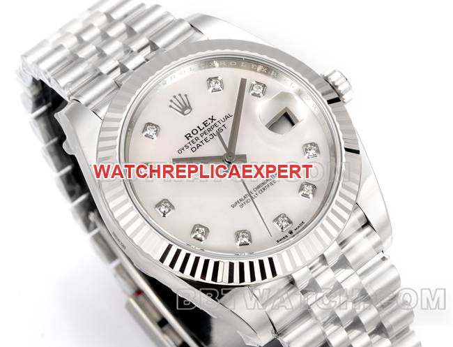 collectible watch JF factory Rolex log dial 3235 mechanical 41mm front live photo