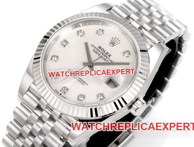 collectible watch JF factory Rolex log dial 3235 mechanical 41mm front live photo