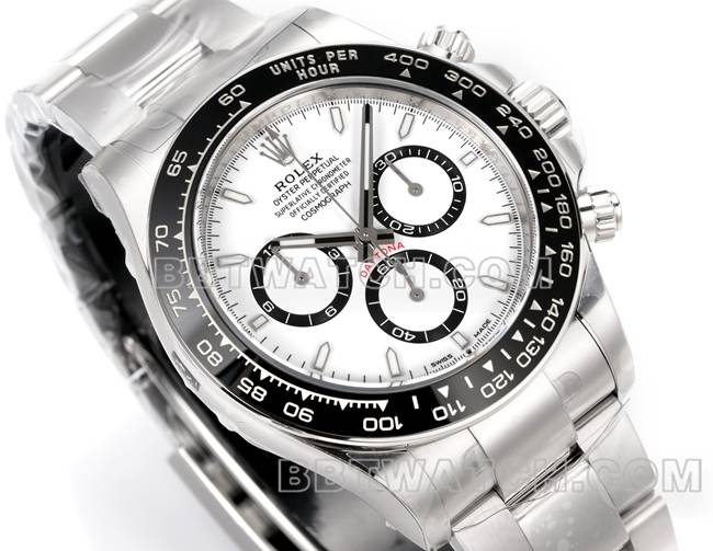 1:1replica watch JF factory Rolex Daytonawhite dial4131 mechanical 40mm front live photo