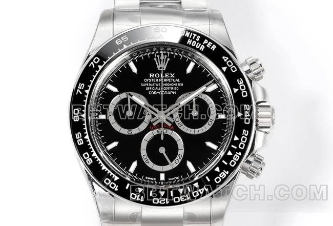 watch JF factory Rolex Daytonablack dial4131 mechanical 40mm front live photo