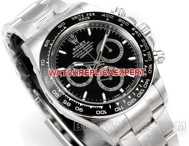 watch JF factory Rolex Daytonablack dial4131 mechanical 40mm front live photo
