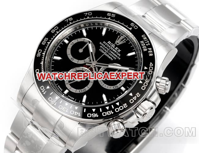 watch JF factory Rolex Daytonablack dial4131 mechanical 40mm front live photo