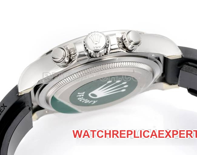collectible watch JF factory Rolex Daytona gray plate 4131 mechanical 40mm rubber braceletside live photo