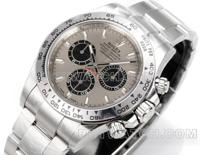 top-tier watch JF factory DaytonaRolex gray plate 4131 mechanical 40mm front live photo