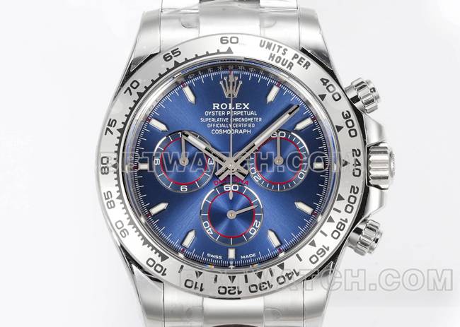 collectible watch JF factory DaytonaRolexblue dial4131 mechanical 40mm front live photo