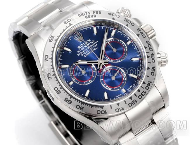 collectible watch JF factory DaytonaRolexblue dial4131 mechanical 40mm front live photo