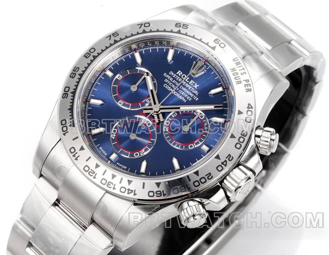 collectible watch JF factory DaytonaRolexblue dial4131 mechanical 40mm front live photo