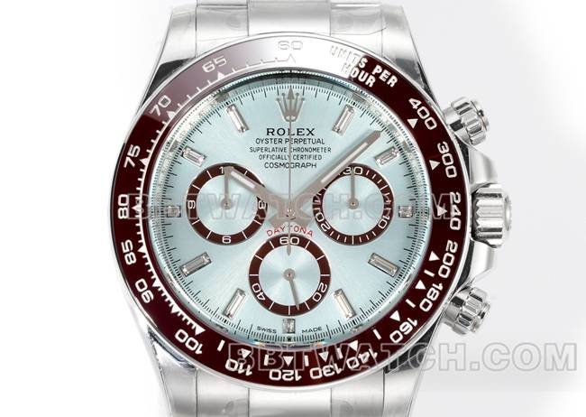 1:1replica watch JF factory DaytonaRolex ice blue dial4131 mechanical 40mm front live photo