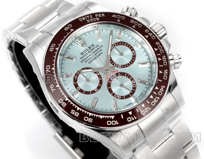 1:1replica watch JF factory DaytonaRolex ice blue dial4131 mechanical 40mm front live photo