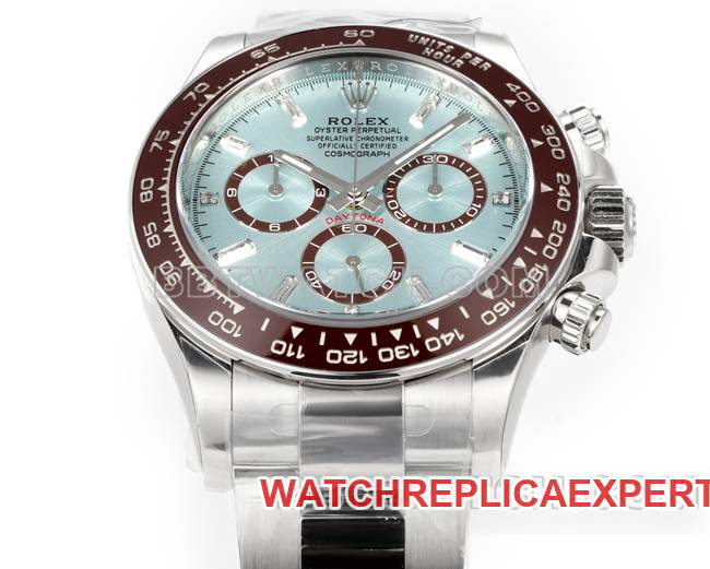 1:1replica watch JF factory DaytonaRolex ice blue dial4131 mechanical 40mm front live photo