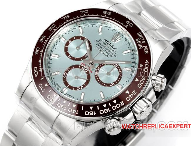watch JF factory DaytonaRolex ice blue dial4131 mechanical 40mm front live photo