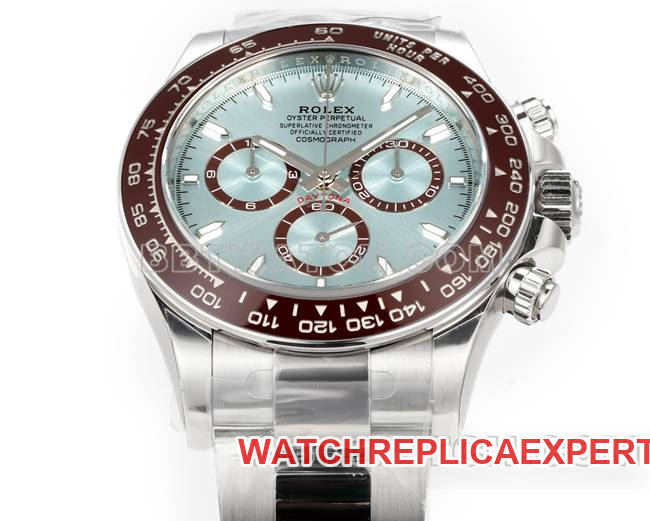 watch JF factory DaytonaRolex ice blue dial4131 mechanical 40mm front live photo
