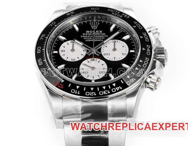 collectible watch JF factory DaytonaRolexblack dial4132 mechanical 40mm front live photo