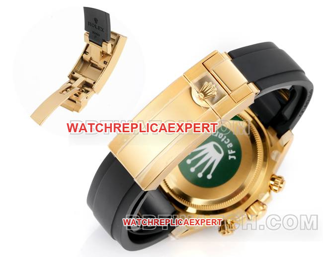 collectible watch DaytonaJF factory Rolex gold plate yellow gold case 4131 mechanical rubber braceletbraceletlive photos