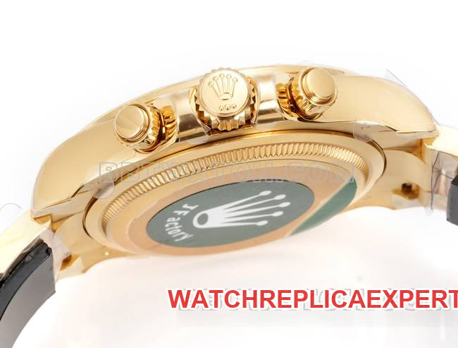 collectible watch RolexJF factory Daytonawhite dialyellow gold case 4131 mechanical steel braceletside live photo
