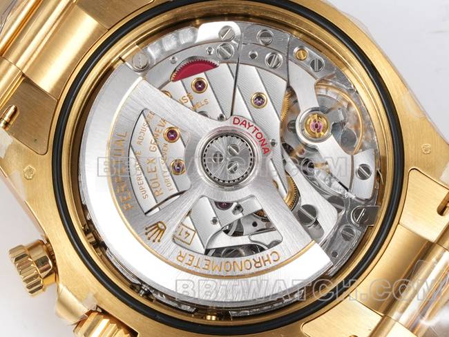 collectible watch RolexJF factory Daytonawhite dialyellow gold case 4131 mechanical steel braceletcaseback live photo