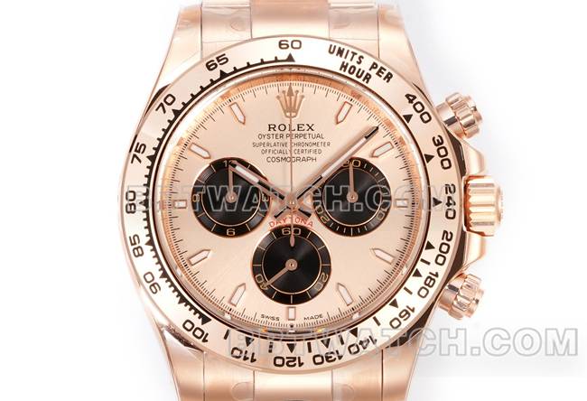 1:1replica watch RolexJF factory Daytonarose gold disc rose gold case 4131 mechanical steel braceletfront live photo