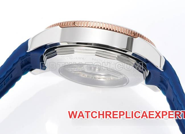 collectible watch BreitlingBLS factory super ocean culture blue dial rubber braceletside live photo