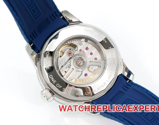 collectible watch super ocean culture BLS factory Breitlingblue dial rubber braceletcaseback live photo