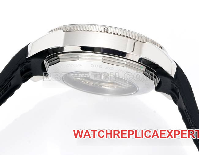 Watch Super Ocean Culture BLS Factory Breitlingblack Dial Rubber Braceletside Live Photo