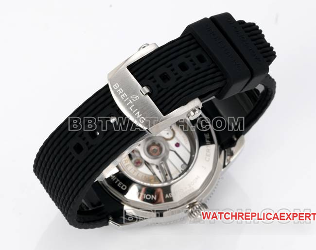 Watch Super Ocean Culture BLS Factory Breitlingblack Dial Rubber Braceletbraceletlive Photos