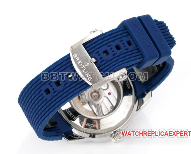 top-tier watch BLS factory super ocean culture Breitlingblue dial rubber braceletbraceletlive photos