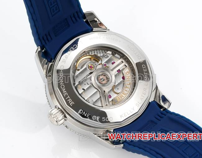 top-tier watch BLS factory super ocean culture Breitlingblue dial rubber braceletcaseback live photo