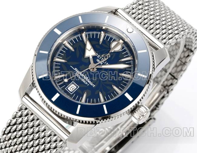 watch BLS factory super ocean culture Breitlingblue dial steel braceletfront live photo