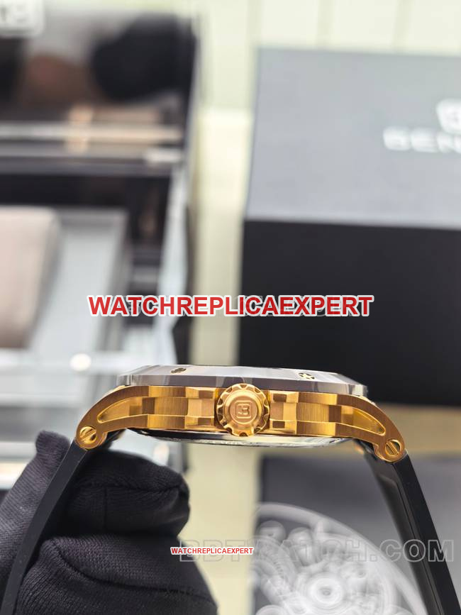 1:1replica watch Bentley BL-62 peak gray rubber braceletside live photo