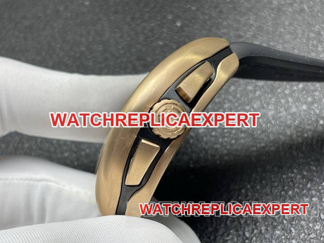 top-tier watch ABF factory Frank Muller V45black dialrose gold shell leather braceletside live photo