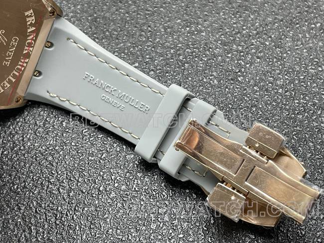 collectible watch ABF factory Frank Muller V45 gray plate rose gold case leather braceletclasp live photos